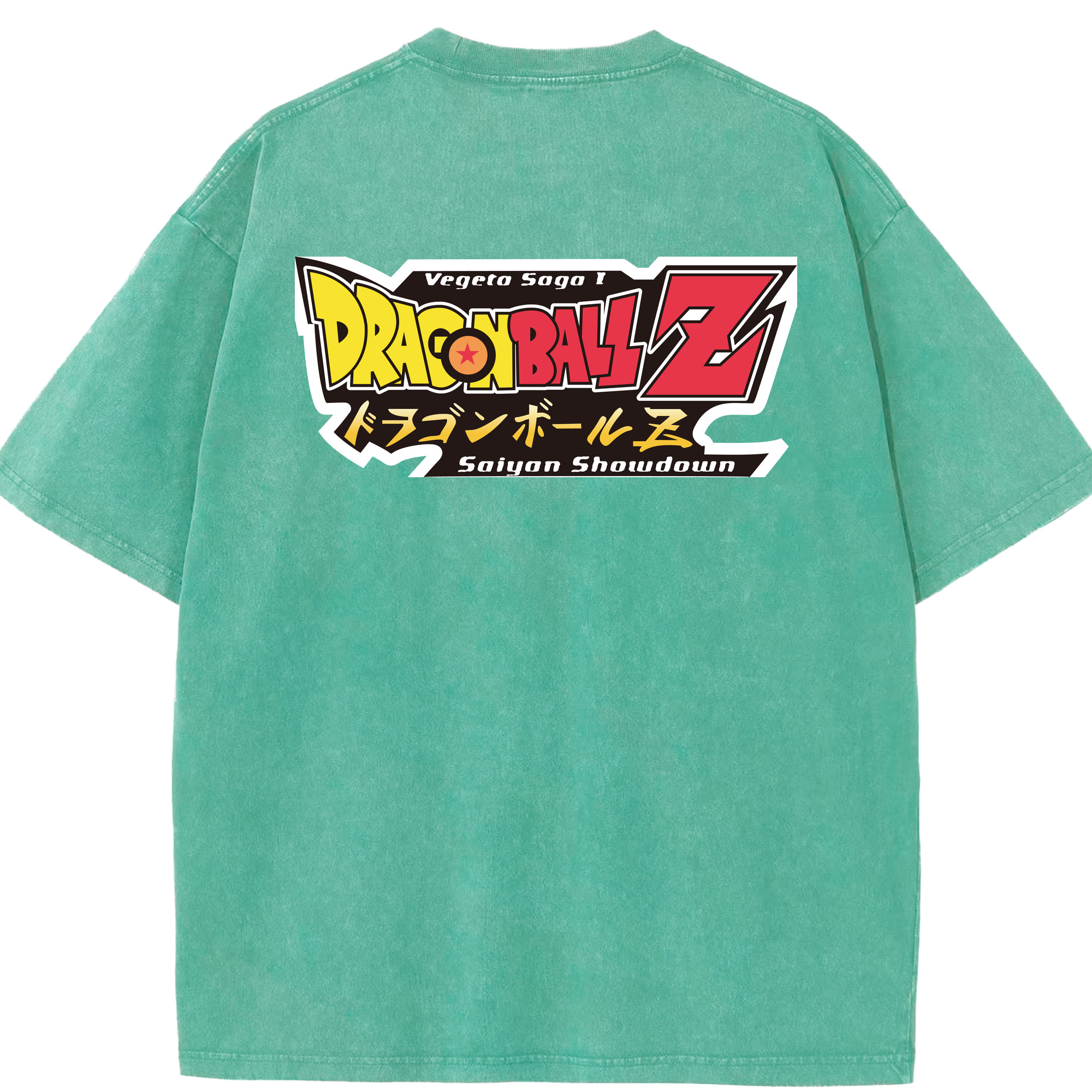 （画像用） ドラゴンボール DRAGON BALL 綿100% ヴィンテージ風 半袖Tシャツ（背面プリント）
